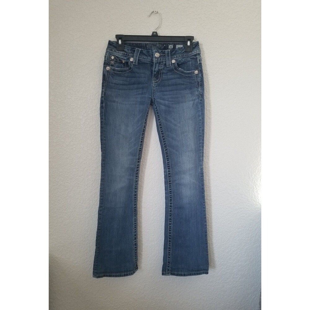 Miss Me Mid Rise Boot Size 25  Inseam 33 Me8879BL